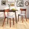 Costway Wooden Armless Dining Chair Set of 2/4 with Rubber Wood Legs Padded Seat Cushion